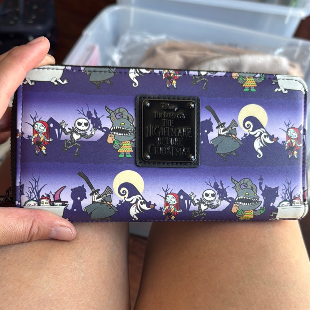 The Nightmare Before Christmas Purple Wallet